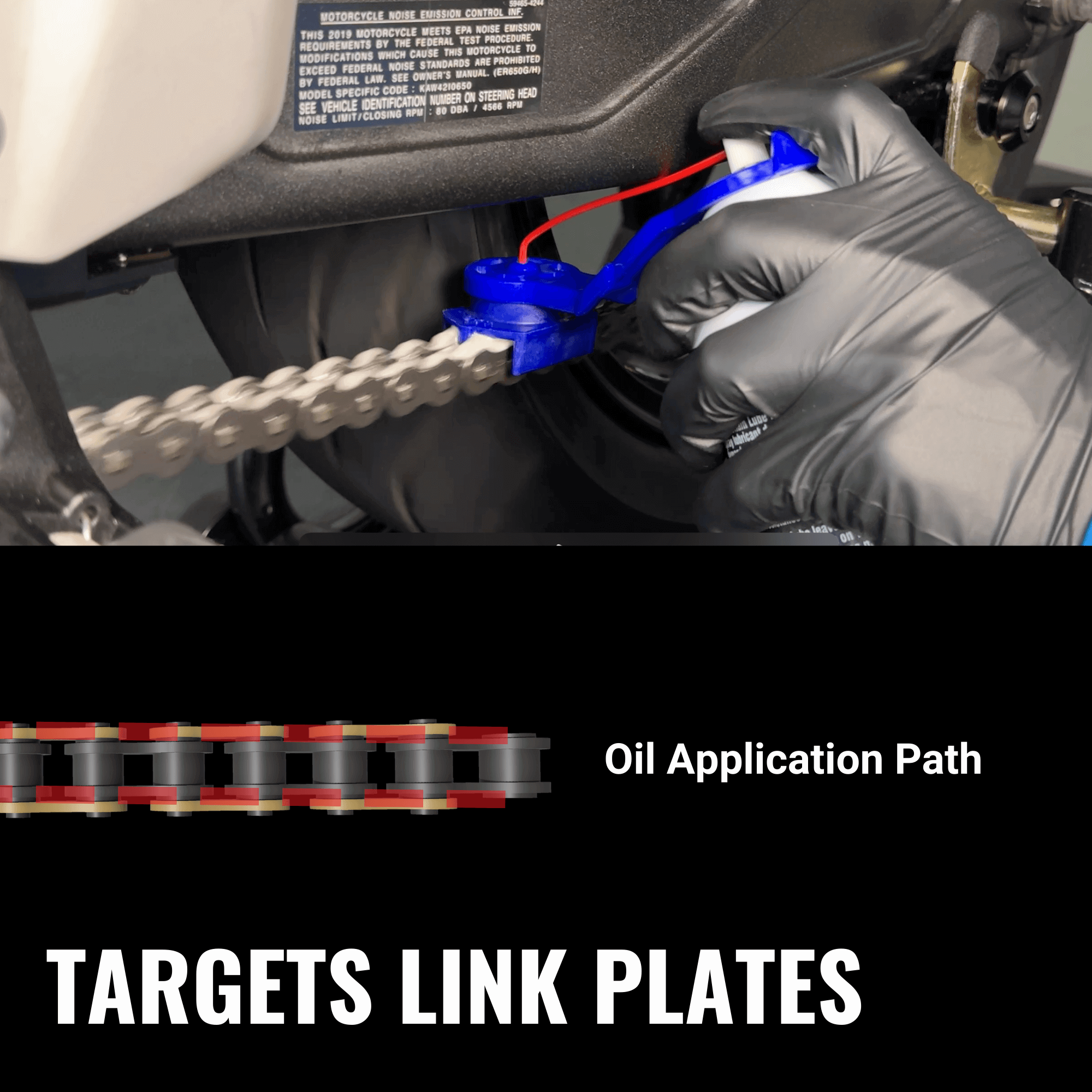 Oinker Link Oiler Streetbike Chain Lube Applicator