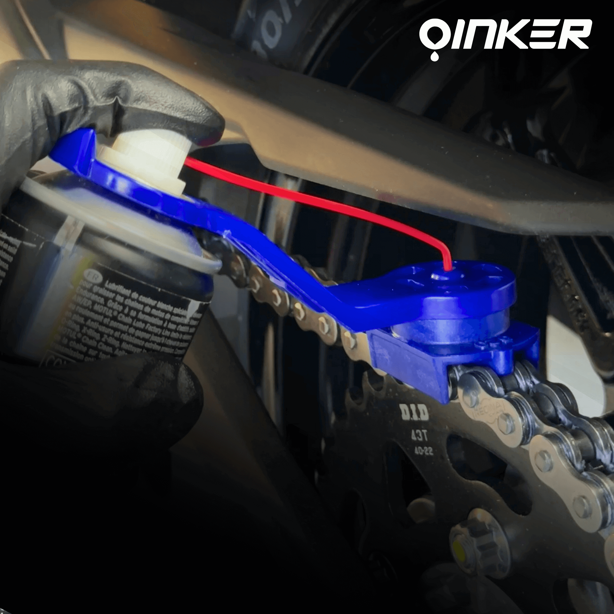 Oinker Link Oiler Motorcycle Chain Lube Applicator Mess-Free