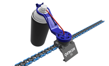 Oinker chain oiler attachment mechanism detail